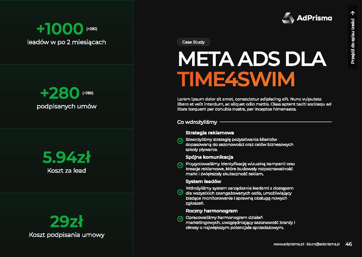 Portfolio AdPrisma – slajd 47