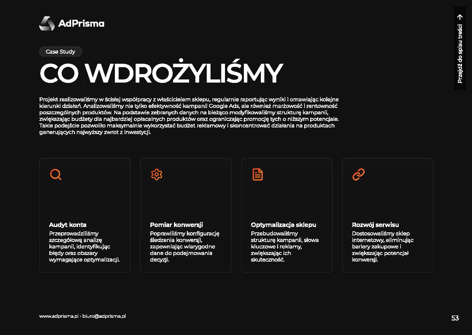 Portfolio AdPrisma – slajd 54